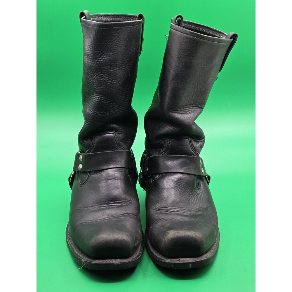 Genuine Harley Davidson Leather Boots 98408 Men Size 9.5M Black Motorcycle Eagle - Picture 10 of 16